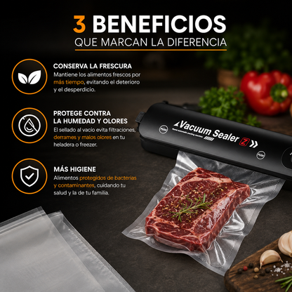 Selladora Envasadora al Vacío Automática Profesional