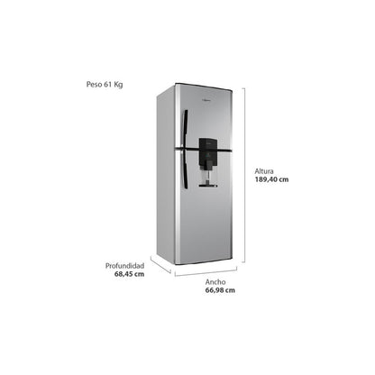 Heladera Drean HDR400 392L con Dispenser de Agua – Freezer Superior